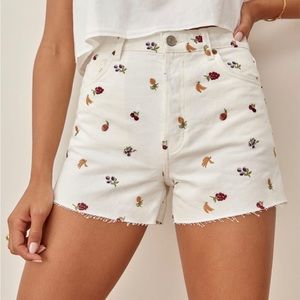 NWT Reformation Charlie fruitloops shorts